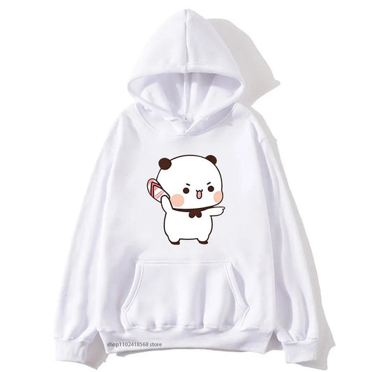 Front View of Bubu's Hoodie with Flip-Flops Design