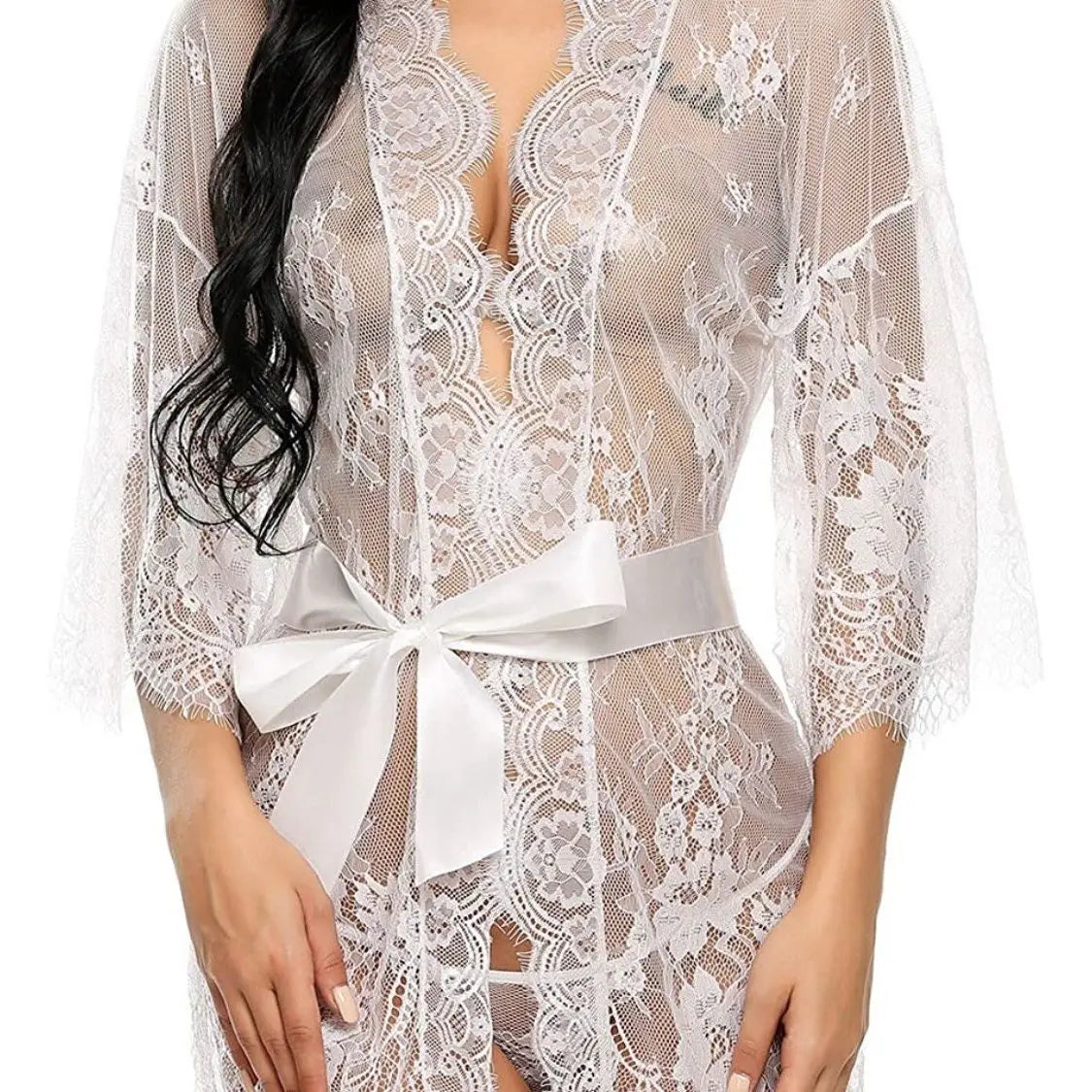 Purple Lace Babydoll Lingerie Set