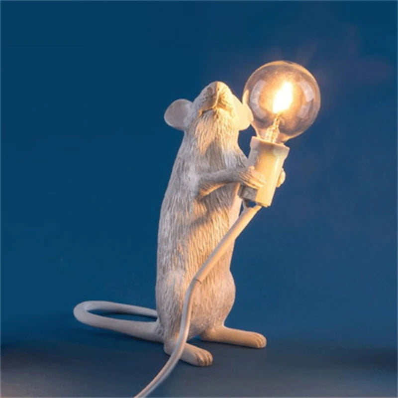 Battery LED Table Lamp - Cute Mouse Design
