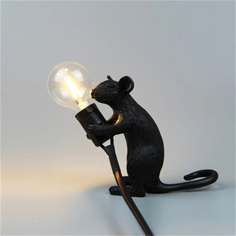 Battery LED Table Lamp - Cute Mouse Design