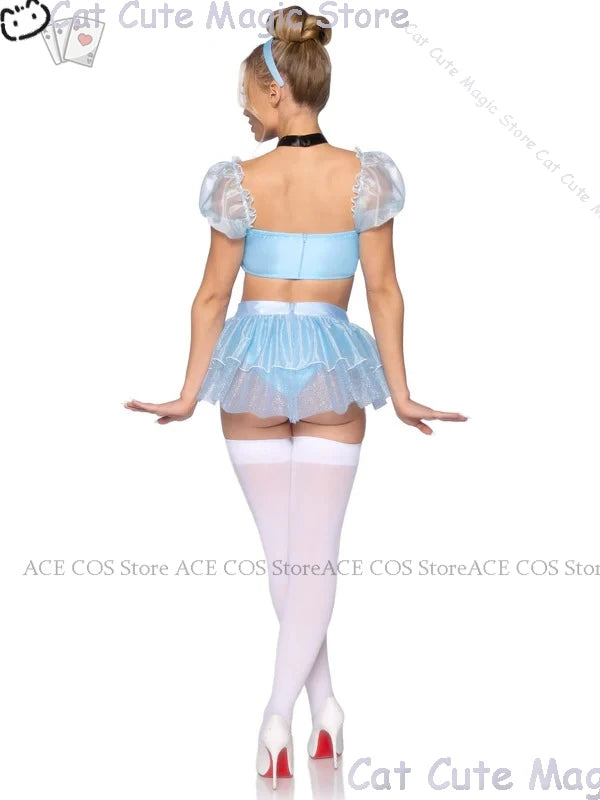 Halloween Costume: Cute Blue Dress Set
