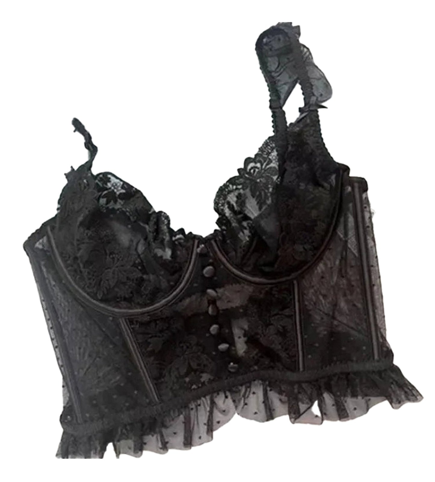 French Lace Christmas Tanga on Display - Sizes S-XL