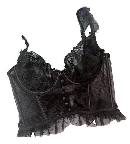 French Lace Christmas Tanga on Display - Sizes S-XL