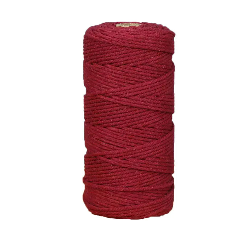 3mm 100M Macrame Cord Rope Cotton Twine Thread String Crafts DIY