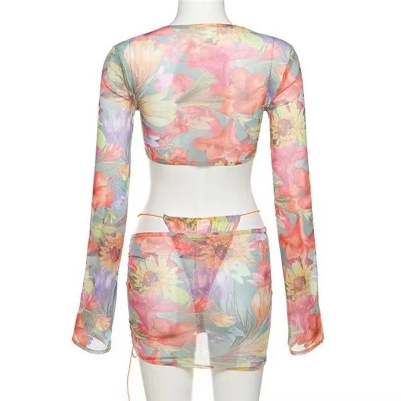 Floral Print Bikini Set for Summer Style