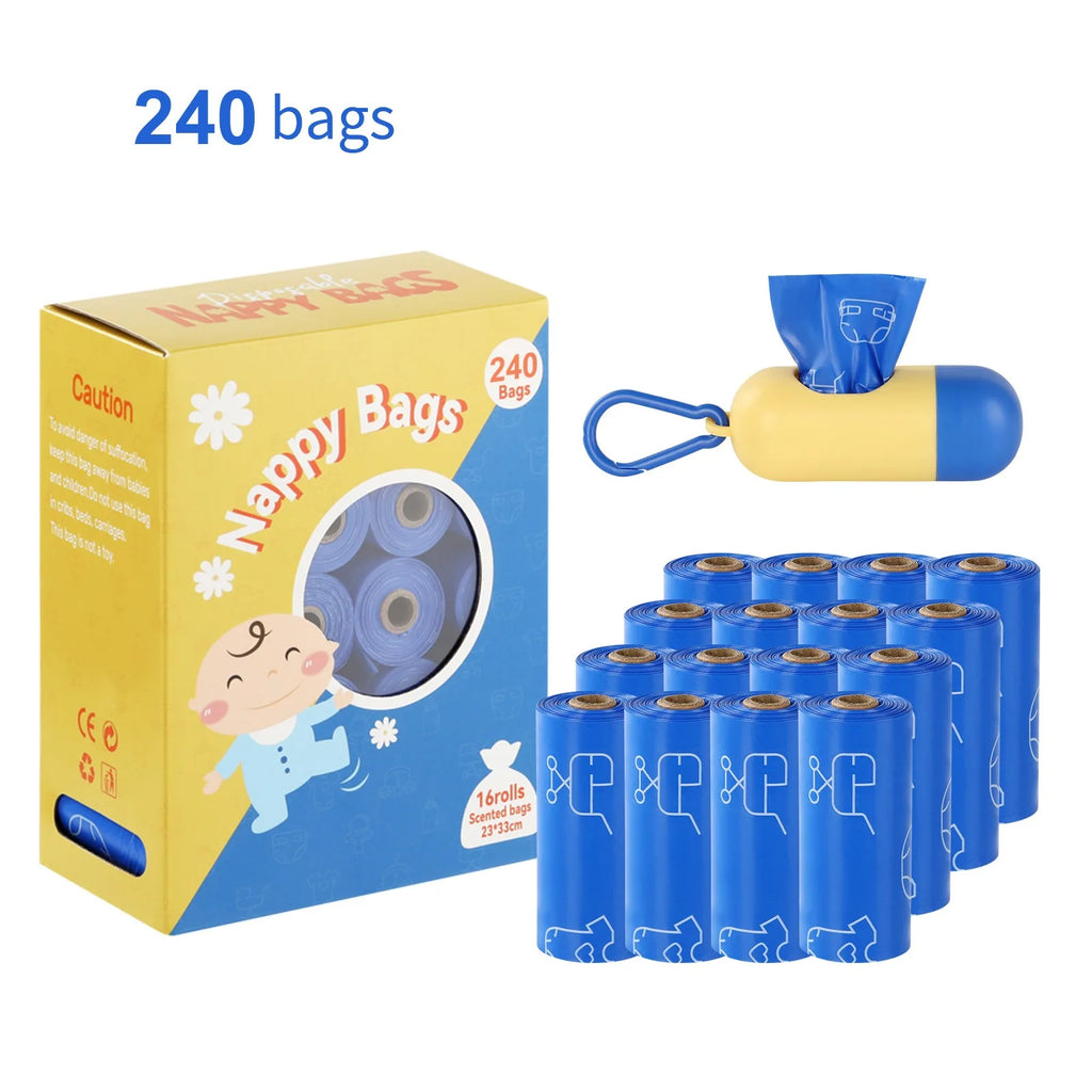 Disposable Diaper Bags with Dispenser