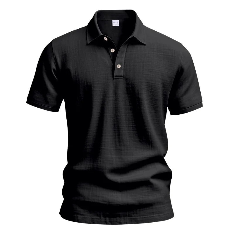 Mens Solid Color Polo Shirt Trendy Style