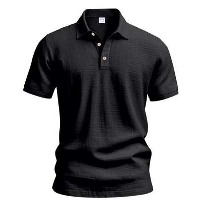 Mens Solid Color Polo Shirt Trendy Style