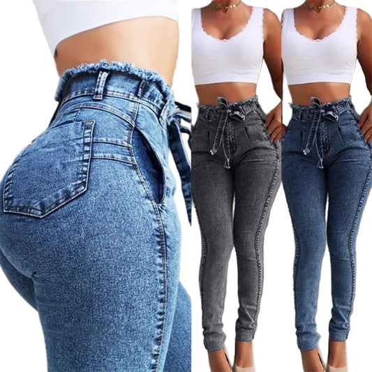 High Waist Skinny Jeans For Women