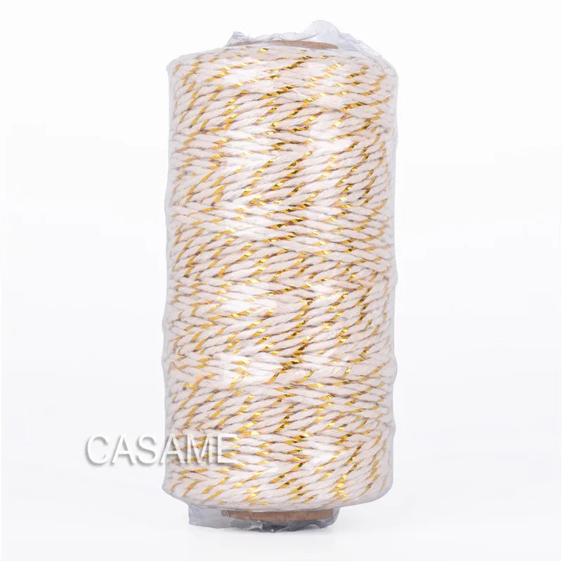 12 ply thick Cotton Bakers Twine String Cord Rope Rustic DIY Craft Twine 100m Spool