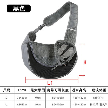 Dog Sling Carrier Bag For Pet Comfort