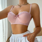 Underwire Bralette with Lace Detail