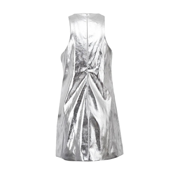 Silver Fashion and Bodycon Dress