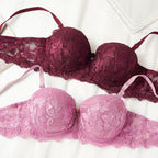Push Up Bra with Elegant Lace Design
