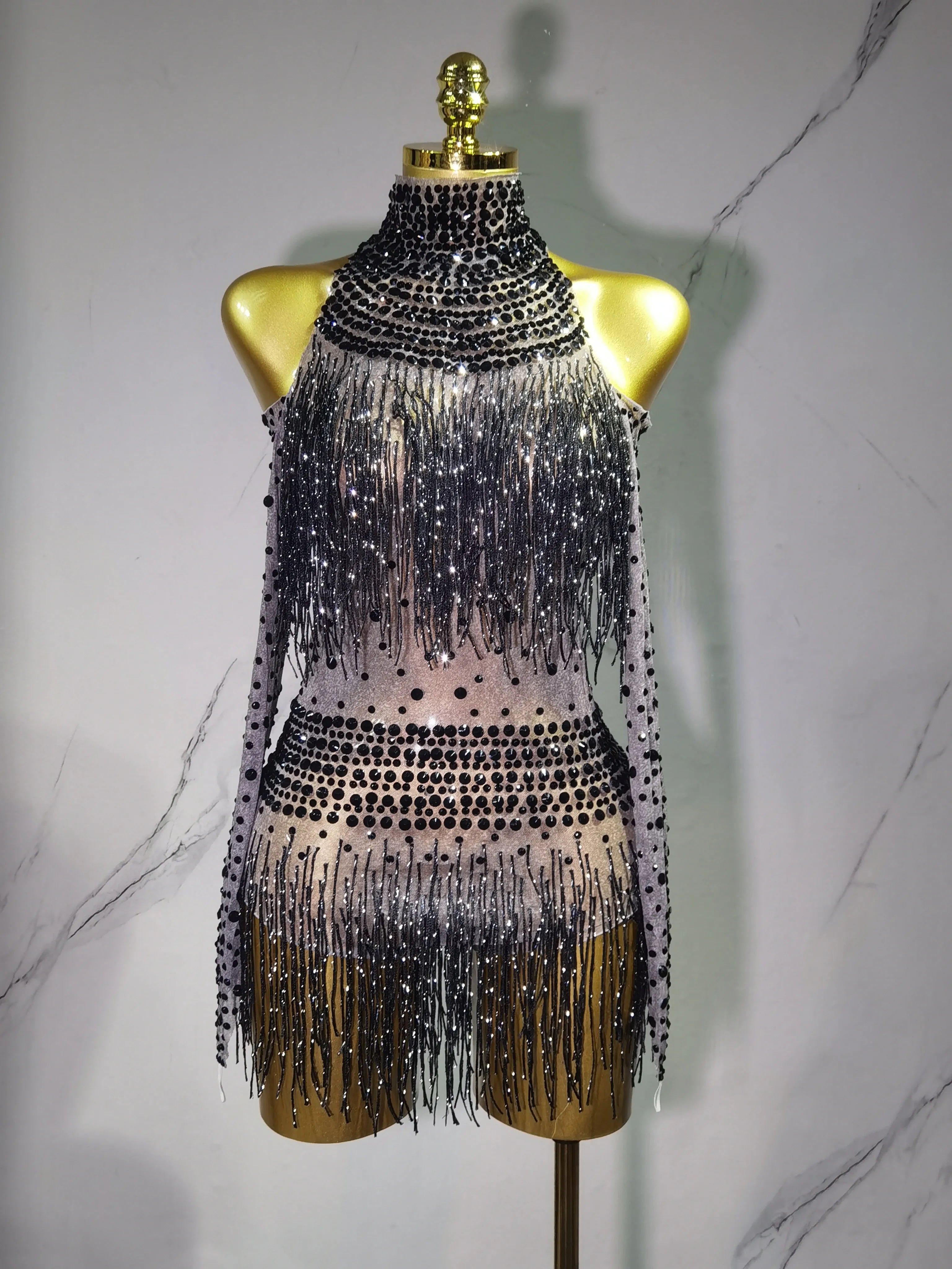 Rave Outfit with Fringe and Beading