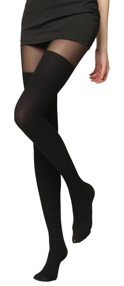 Faux Thigh High Tights For Women