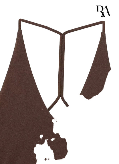 Deep V-Neck Sleeveless Mini Dress Collection