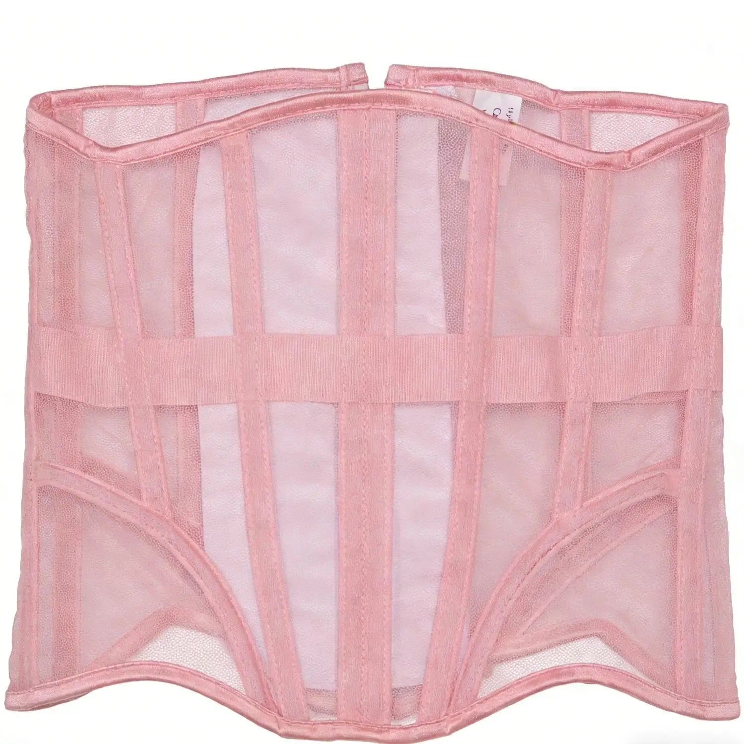 Women Breathable Mesh Corset Crop Top Under - Bust Bustier Slimming Waist Girdle