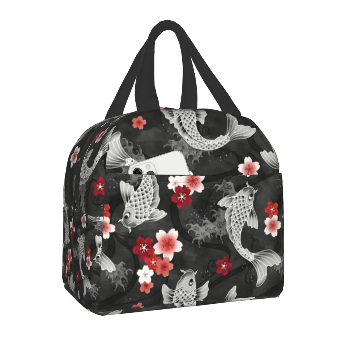 Cottagecore Aesthetic Cute Vintage Frog and Snail Thermal Insulated Lunch Bag