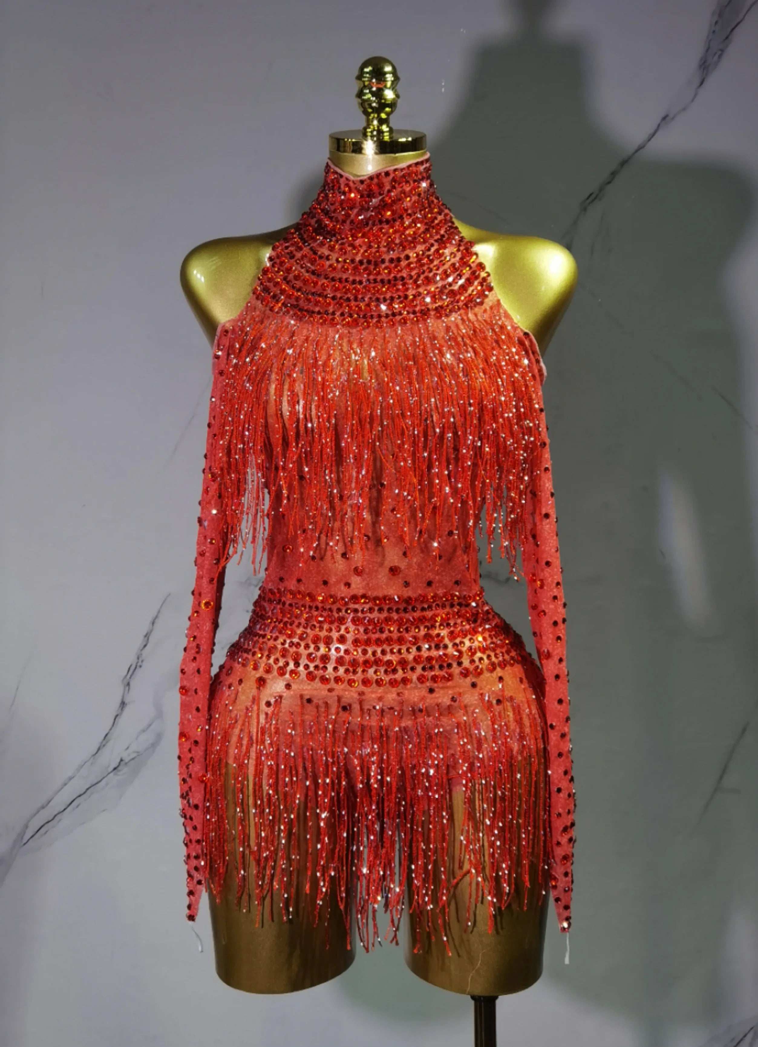 Rave Outfit with Fringe and Beading