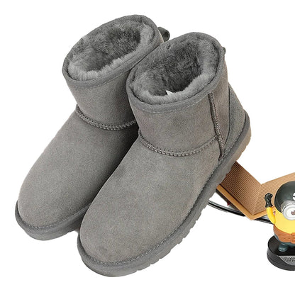 Genuine Sheepskin Winter Boots Women