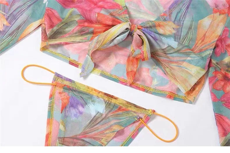Floral Print Bikini Set for Summer Style
