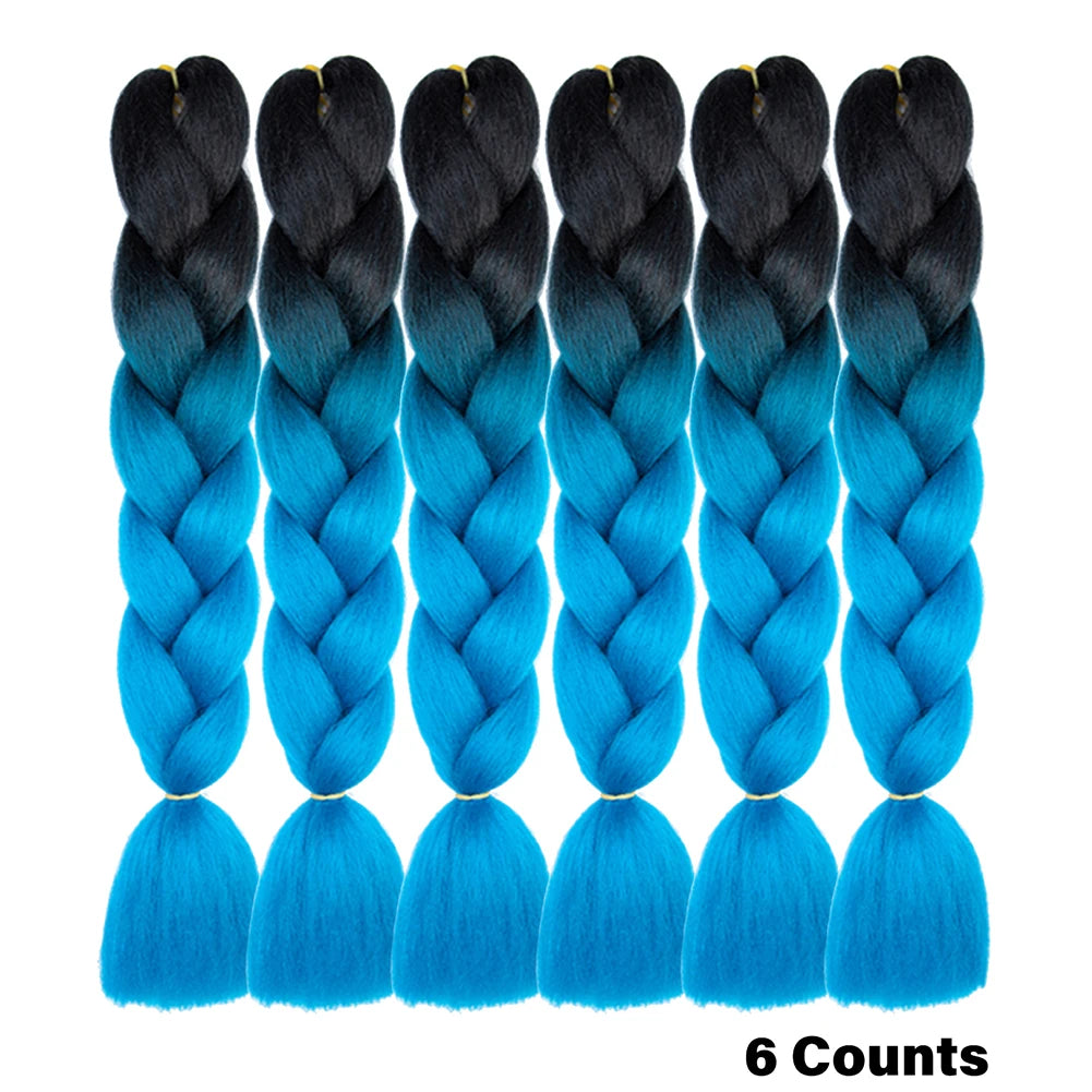 Ombre Crochet Braiding Hair Extensions