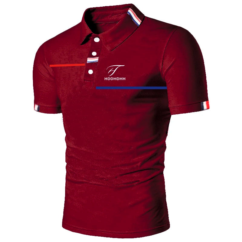 Mens Short Sleeve Polo Shirt Stylish Design