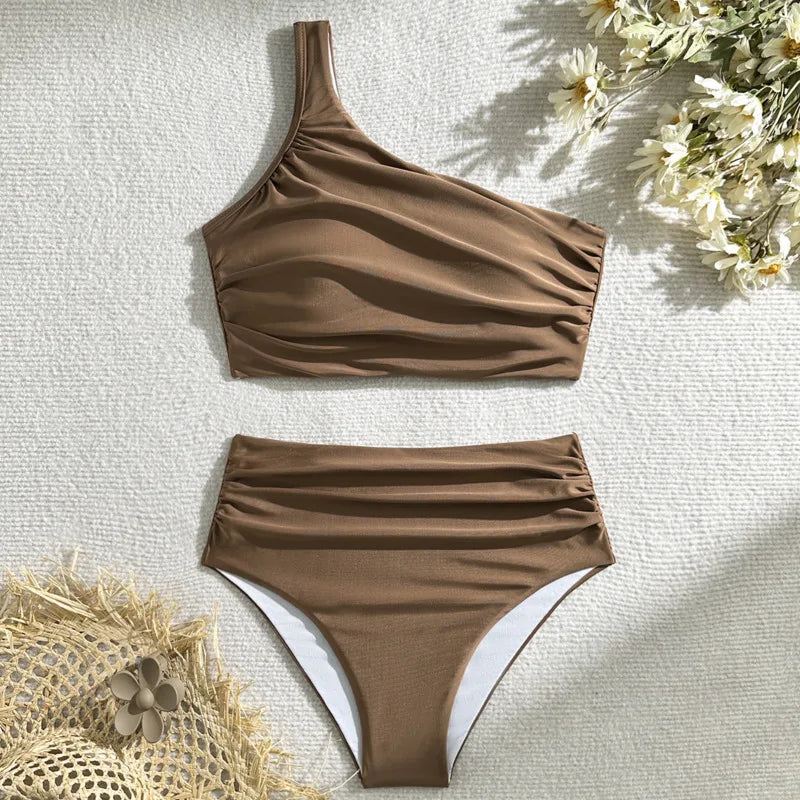 Women's Swimwear: Chic One-Shoulder Bikini