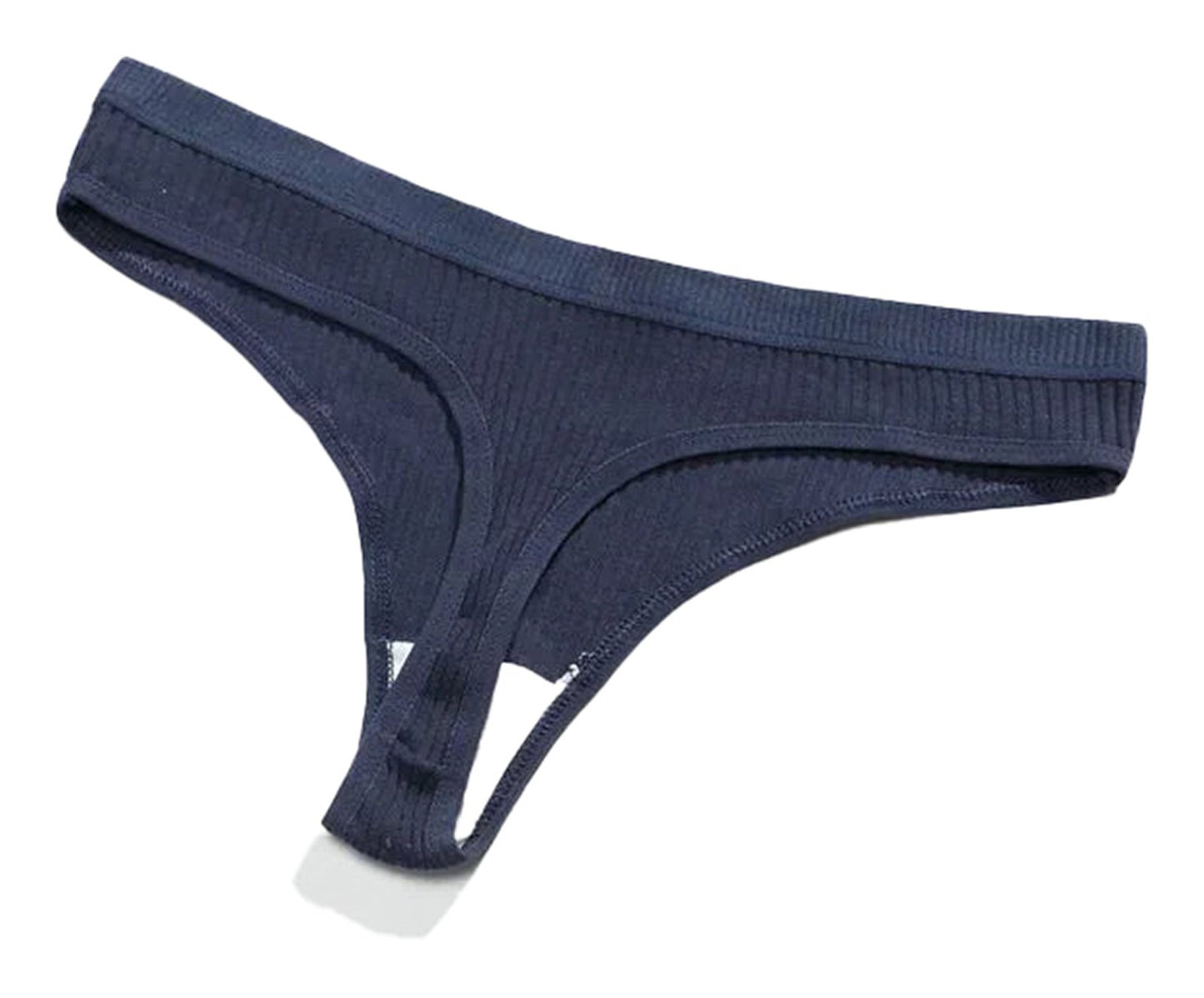 Lifestyle Shot of Low Waist Cotton Thong Panties for Women