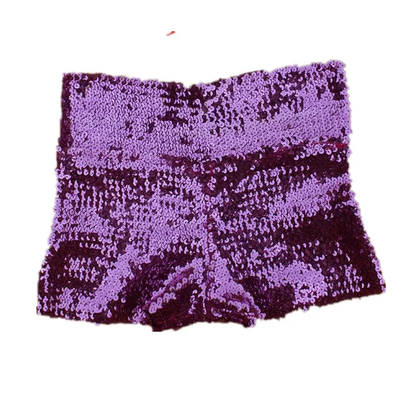 Shiny Sequined Shorts for Rave Outfit