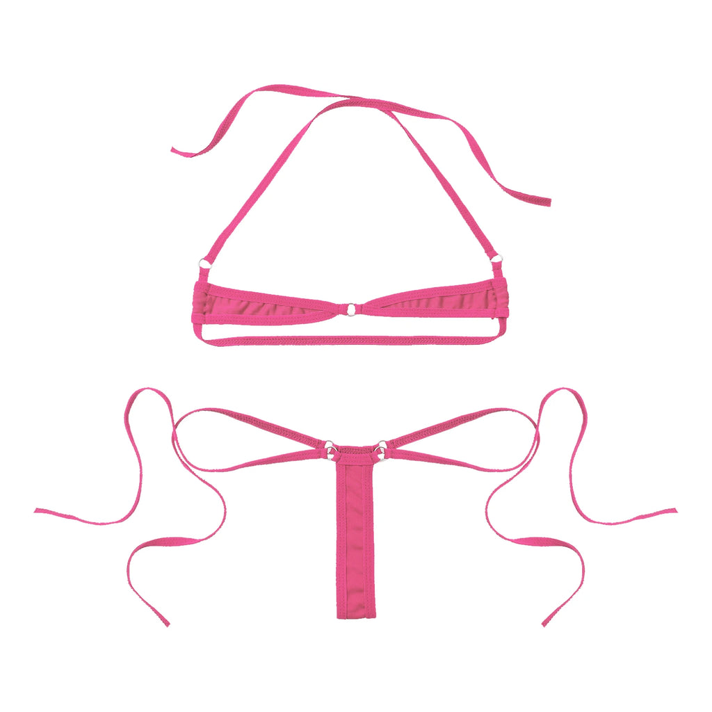 Micro Bikini - Pink Trendy Swimwear