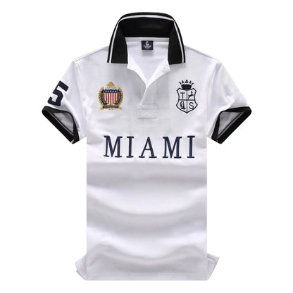 Miami Polo Shirts For Men Trendy Pink Style