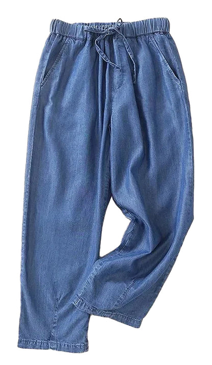 High Waisted Elastic Jeans For Women