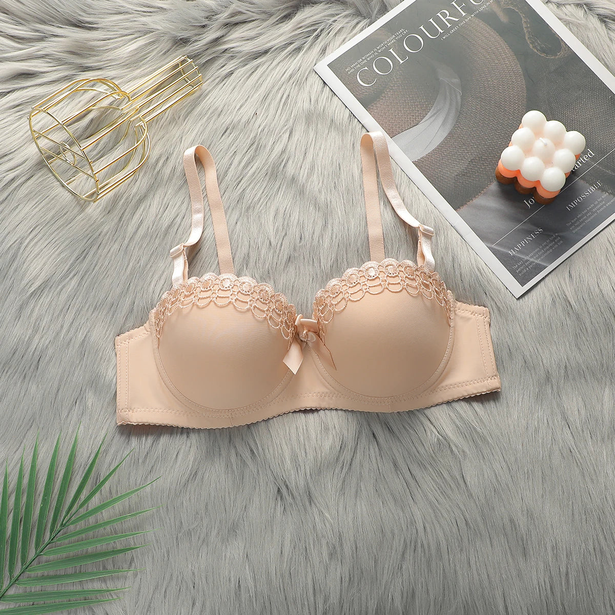 Underwire Bralette with Lace Detail