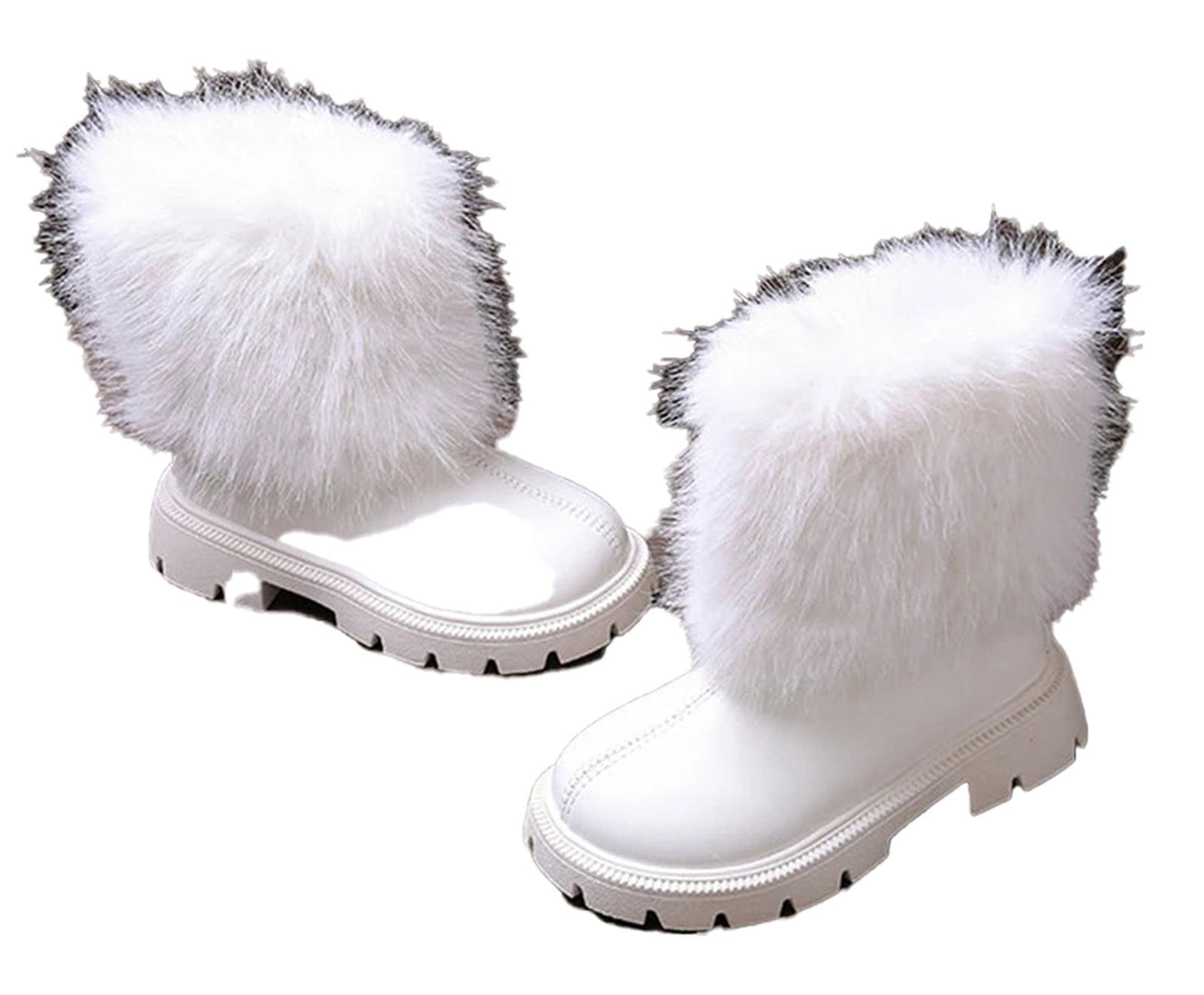 Girls Faux Fur Winter Boots Fashion Style