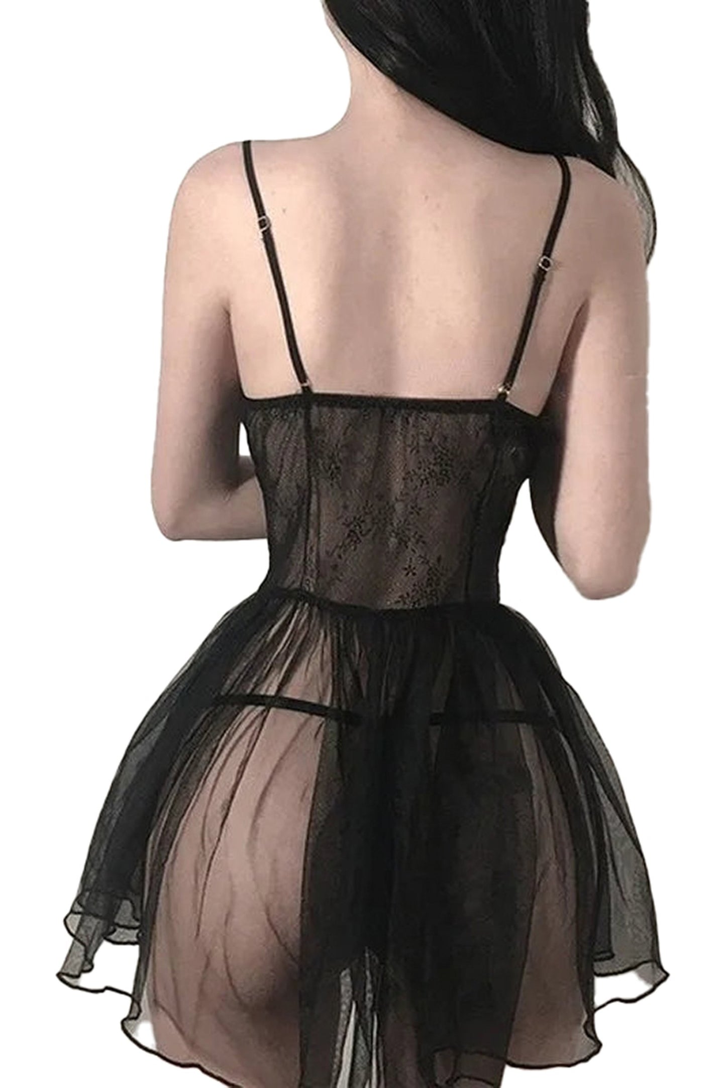 Sexy Black Lace Lingerie Bodysuit