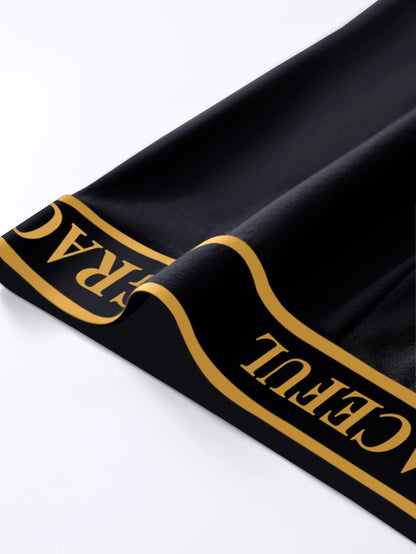 Mens Black Boxer Briefs Set 4 Pieces