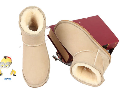 Genuine Sheepskin Winter Boots Women