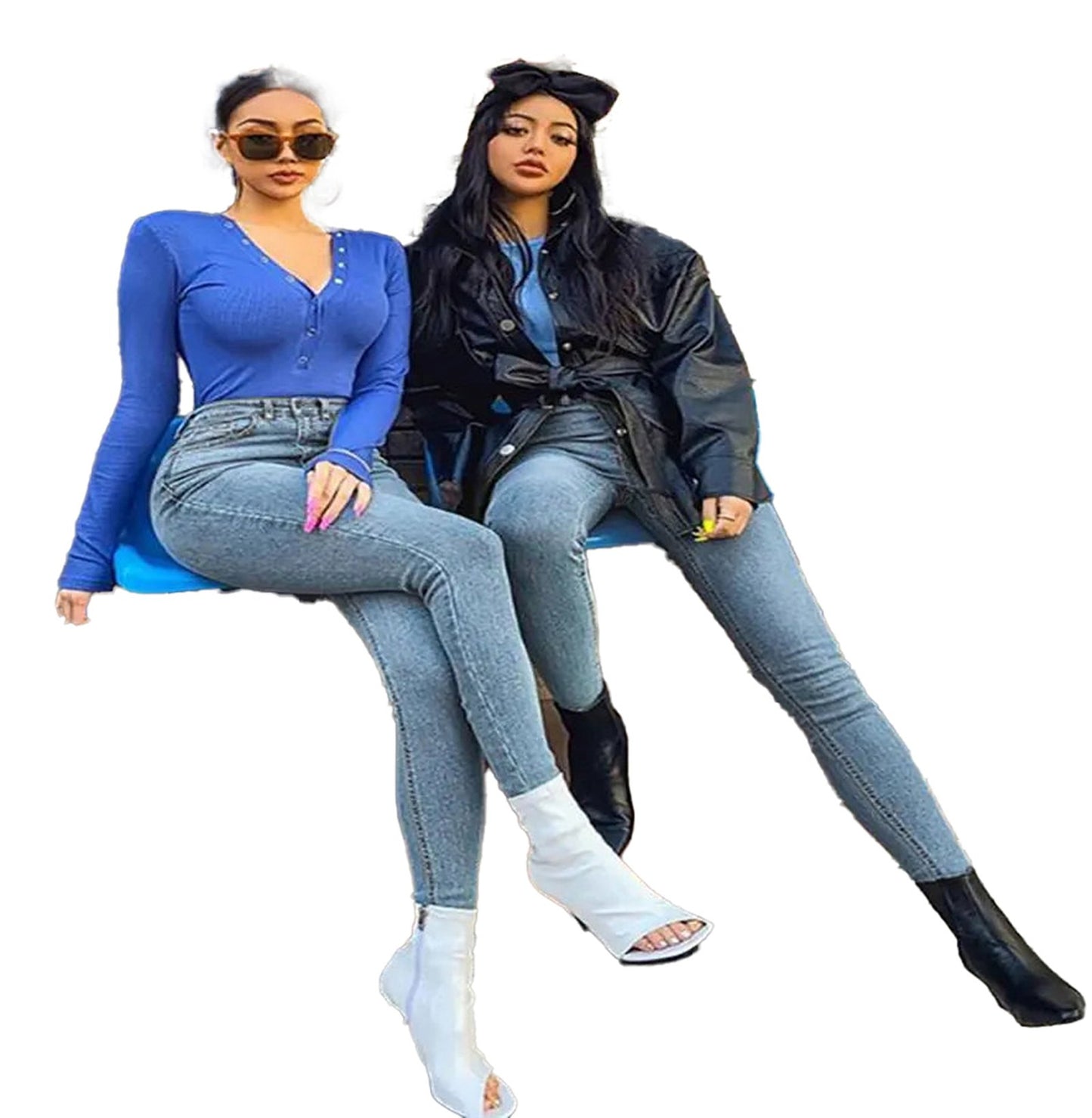 Women High Waist Skinny Jeans For Trendy Fit