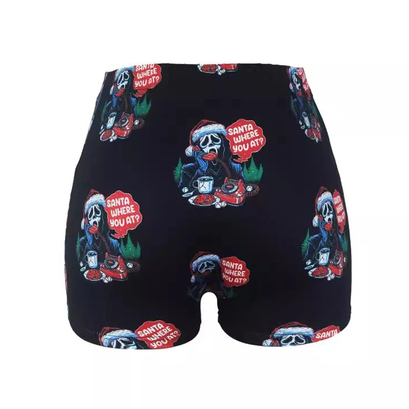 Womens Halloween Pajama Shorts