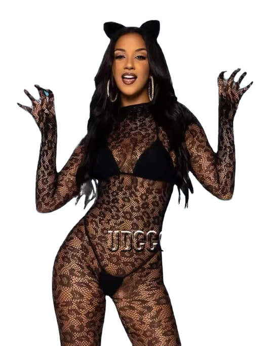 Leopard Print Bodysuit Lingerie For Fashionistas