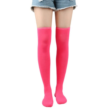 Striped Thigh High Socks For Women