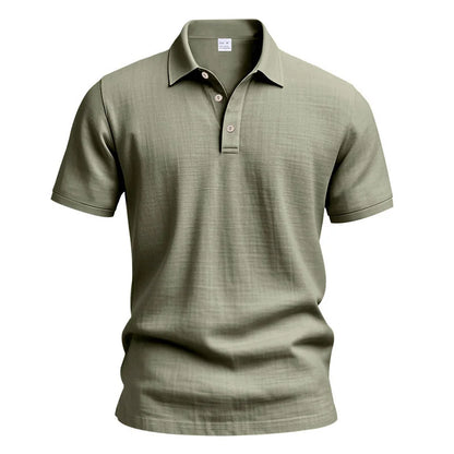 Mens Solid Color Polo Shirt Trendy Style