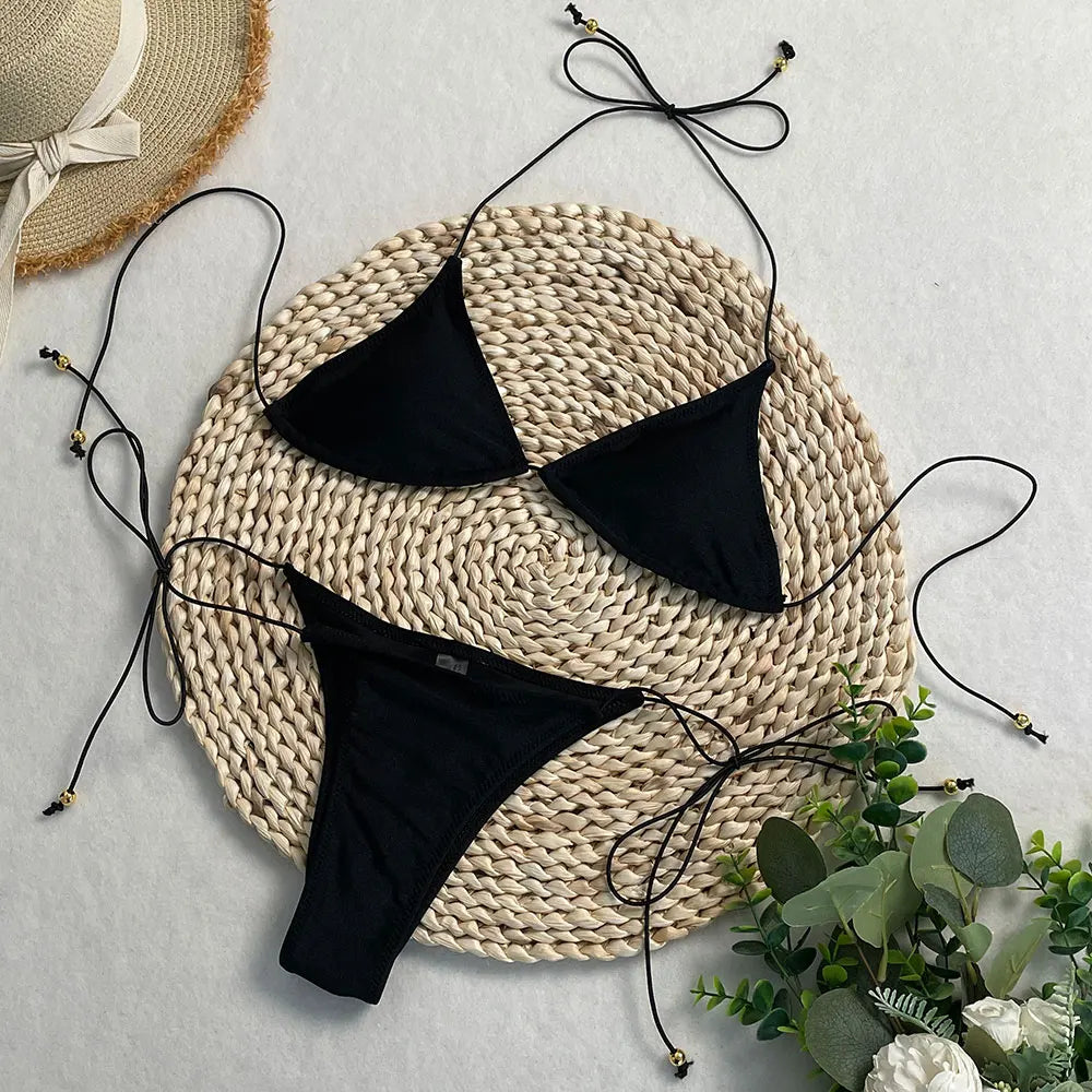 Swimwear Swimsuit: Trendy Pink Bikini Set