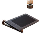 Portable Wooden Laptop Stand with Triangle Base