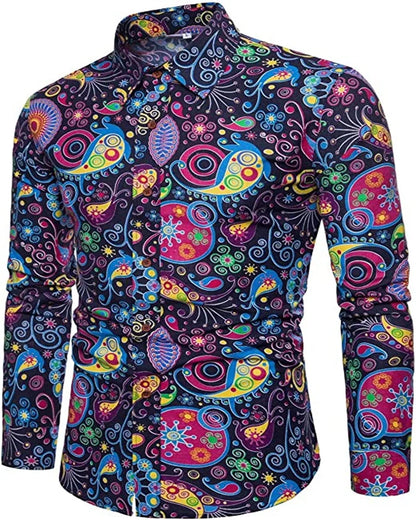 70s Disco Shirts For Men Colorful Style