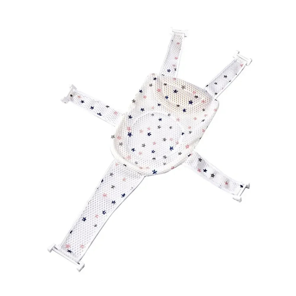 vvocci Cross - Shaped Newborn Baby Bath Cushion and Adjustable Anti - Slip Net Mat
