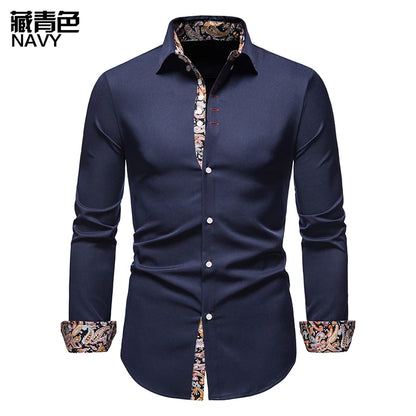 Mens White Long Sleeve Shirt With Style