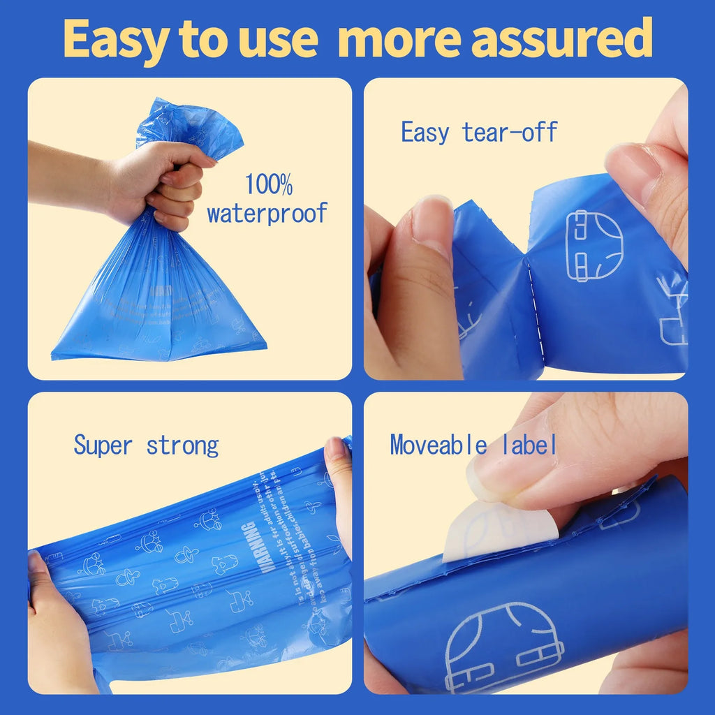 Disposable Diaper Bags with Dispenser